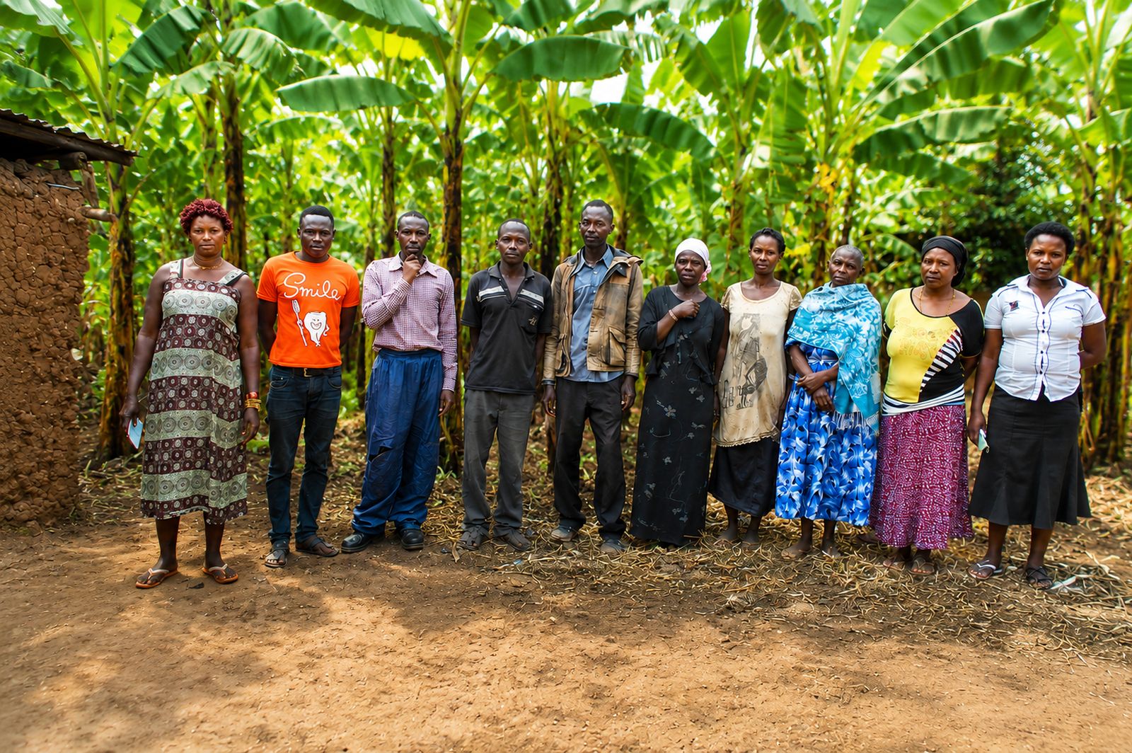 Group loan clients working together